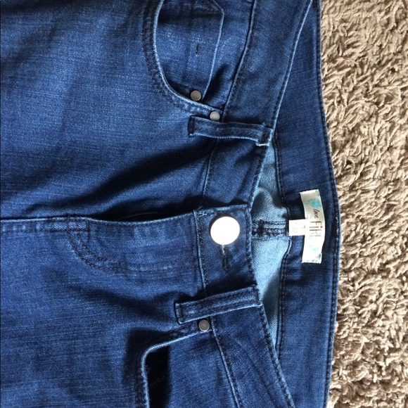 Dark Wash Stretchy Flare Jeans - Picture 2 of 3